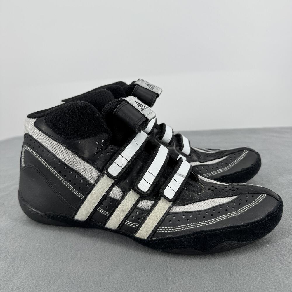 Adidas‎ Extero II Wrestling Shoes Mens 9.5 Black White 016911 APE779001
